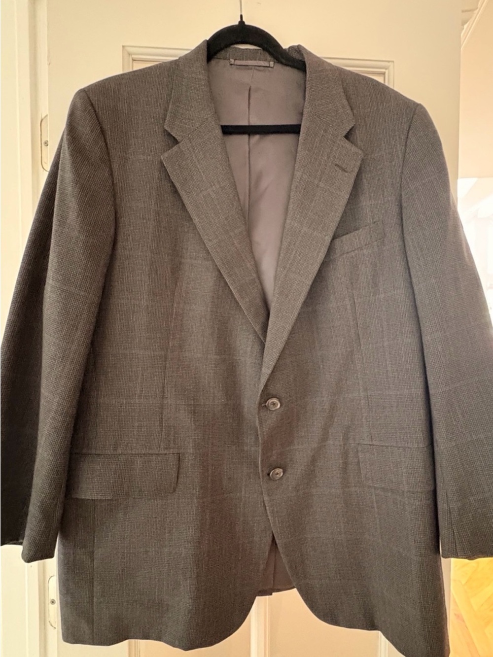 Hickey Freeman Gray Men's Two-Button Sport coat and pants suit